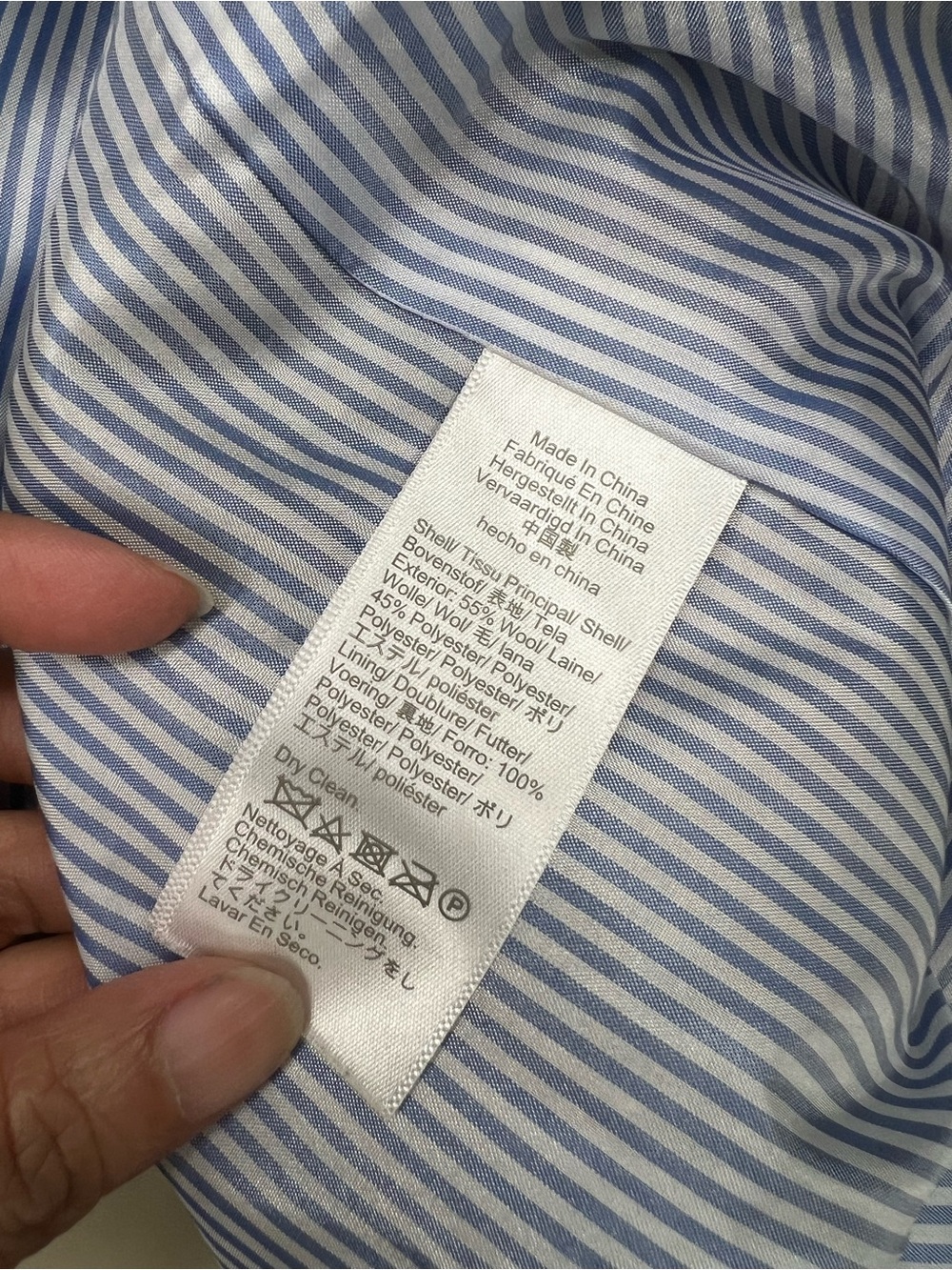 J CREW FACTORY Wool Blend Schoolboy Blazer in Houndstooth Size 20 - Picture 15 of 16